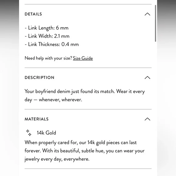 Mejuri Boyfriend Bold Chain Necklace 14K White Gold - Picture 2 of 5